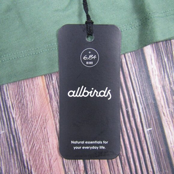 Allbirds NEW NWT Womens XS Green Cotton Long Sleeve Tee T Shirt Hazy Cargo - Picture 5 of 8
